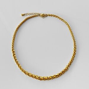 Avon Vintage Gold Wheat Link Chain Necklace
